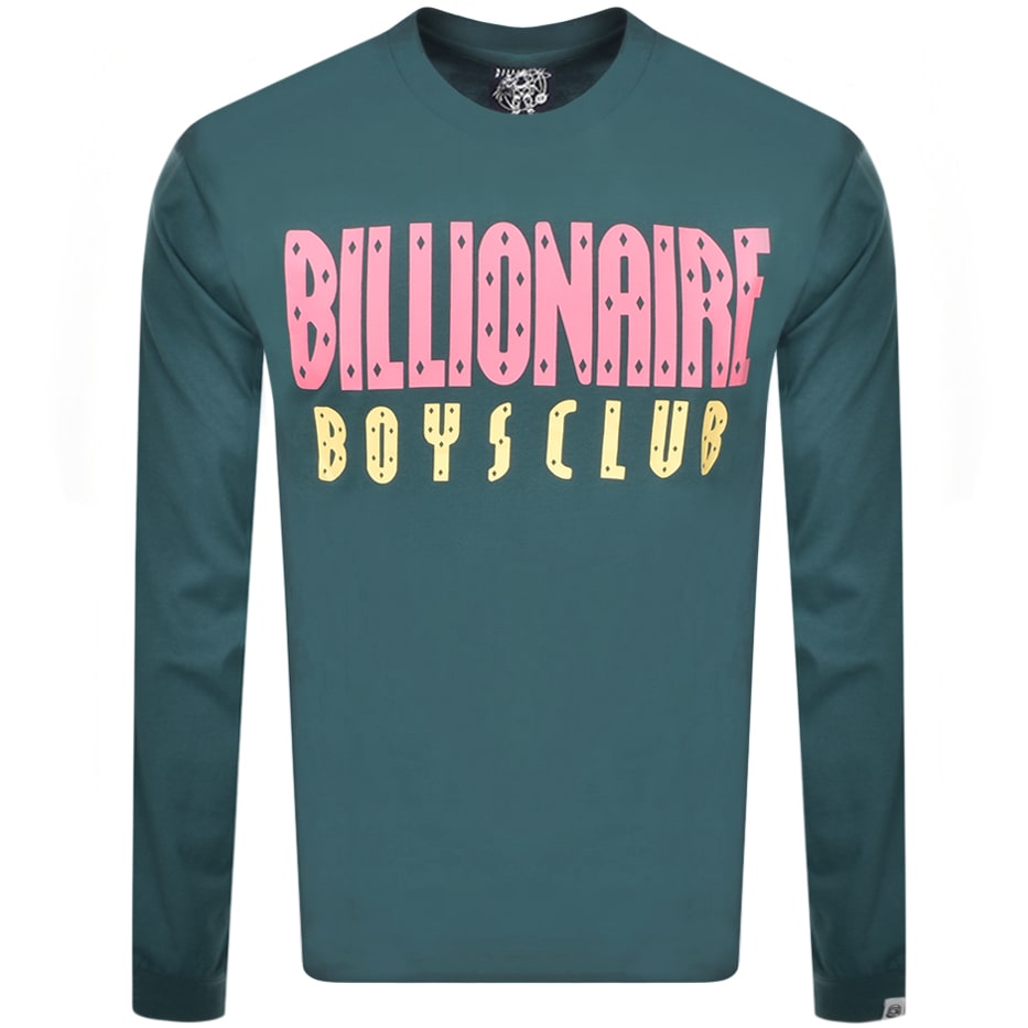 Alternative Image for ProductBillionaire Boys Club Logo Long Sleeve T Shirt Green1